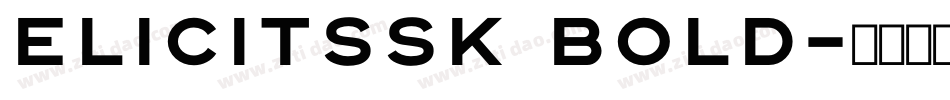 ElicitSSK Bold字体转换